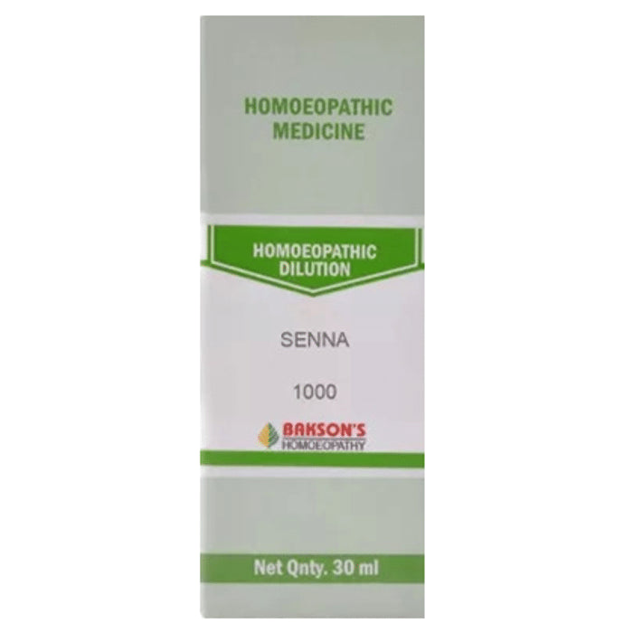 Bakson's Homeopathy Senna Dilution 1000 CH - Classic Derma