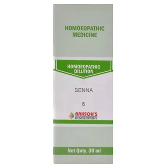 Bakson's Homeopathy Senna Dilution 6 CH - Classic Derma