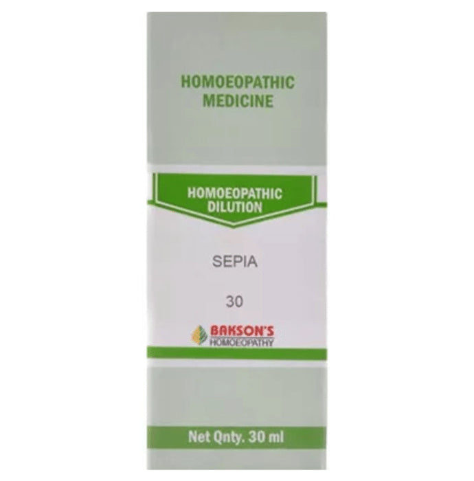 Bakson's Homeopathy Sepia Dilution 30 CH - Classic Derma