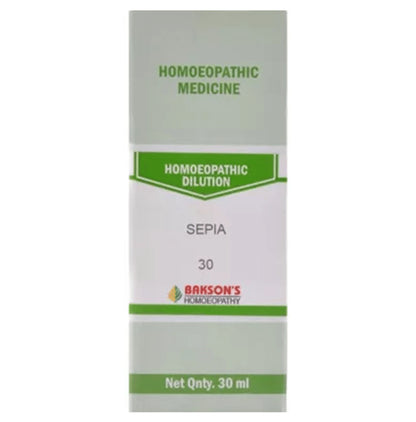 Bakson's Homeopathy Sepia Dilution 30 CH - Classic Derma