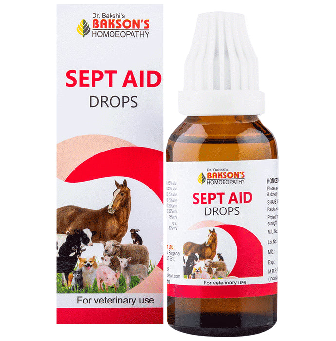 Bakson's Homeopathy Sept Aid Drop for Veterinary Use - Classic Derma