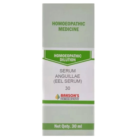 Bakson's Homeopathy Serum Anguillae (Eel Serum) Dilution 30 - Classic Derma