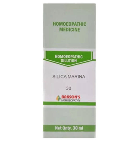 Bakson's Homeopathy Silica Marina Dilution 30 - Classic Derma