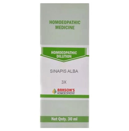 Bakson's Homeopathy Sinapis Alba Dilution 3X - Classic Derma