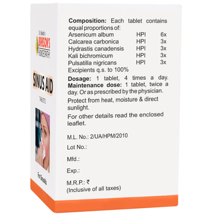 Bakson's Homeopathy Sinus Aid Tablet