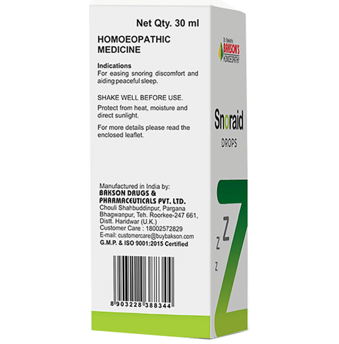 Bakson's Homeopathy Snoraid Drop