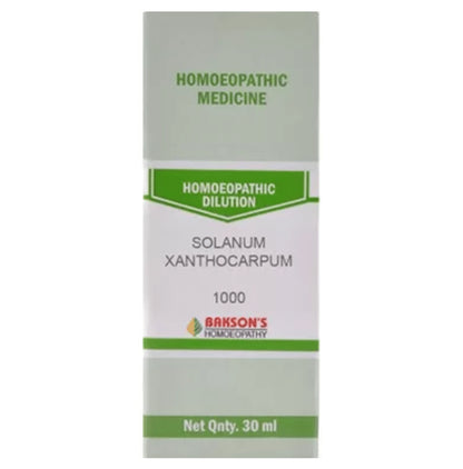 Bakson's Homeopathy Solanum Xanthocarpum Dilution 1000 CH - Classic Derma