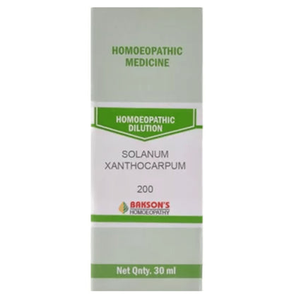Bakson's Homeopathy Solanum Xanthocarpum Dilution 200 - Classic Derma