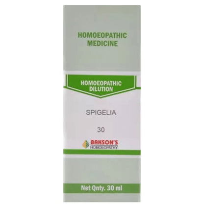 Bakson's Homeopathy Spigelia Dilution 30 - Classic Derma