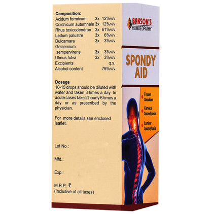 Bakson's Homeopathy Spondy Aid Drop