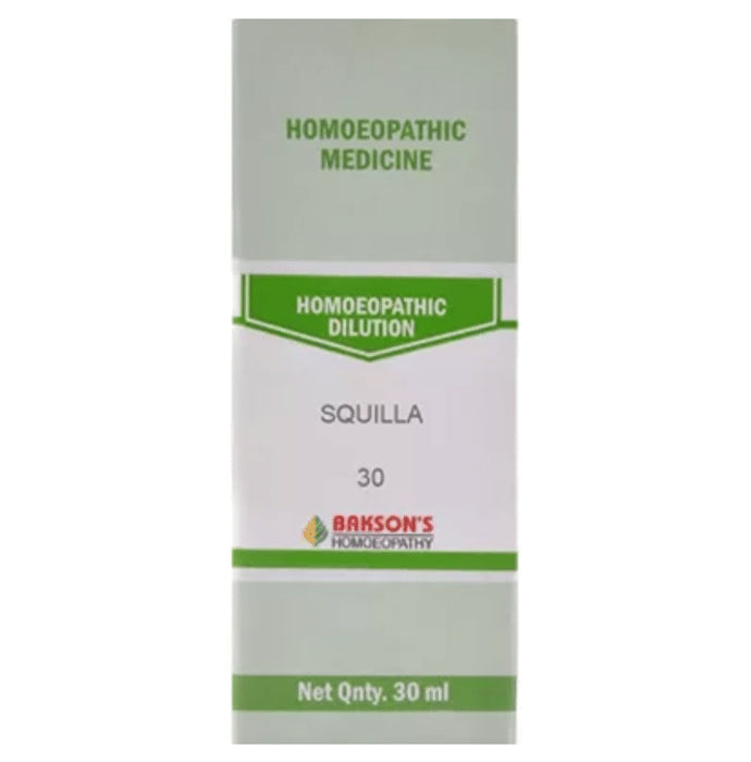 Bakson's Homeopathy Squilla Dilution 30 - Classic Derma