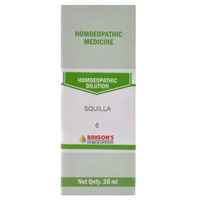 Bakson's Homeopathy Squilla Dilution 6 CH - Classic Derma