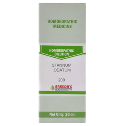 Bakson's Homeopathy Stannum Iodatum Dilution 200 - Classic Derma