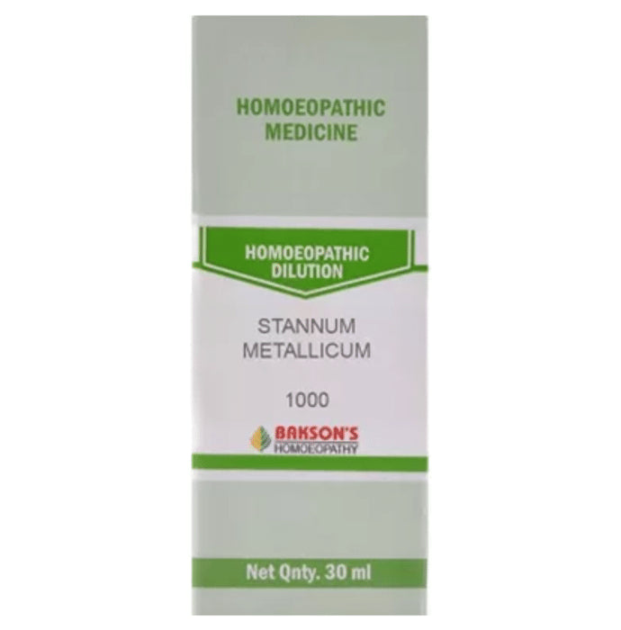 Bakson's Homeopathy Stannum Metallicum Dilution 1000 CH - Classic Derma