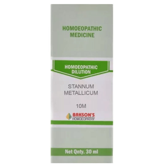 Bakson's Homeopathy Stannum Metallicum Dilution 10M - Classic Derma