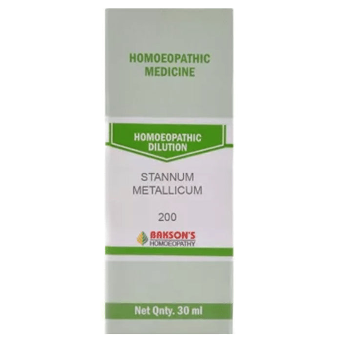 Bakson's Homeopathy Stannum Metallicum Dilution 200 - Classic Derma