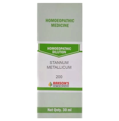 Bakson's Homeopathy Stannum Metallicum Dilution 200 - Classic Derma
