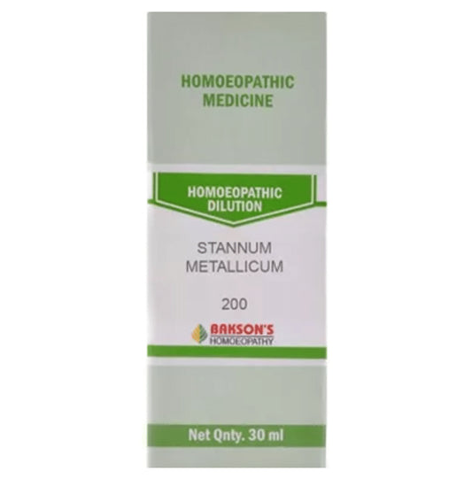 Bakson's Homeopathy Stannum Metallicum Dilution 200 - Classic Derma