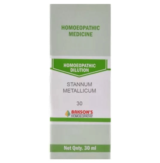 Bakson's Homeopathy Stannum Metallicum Dilution 30 - Classic Derma