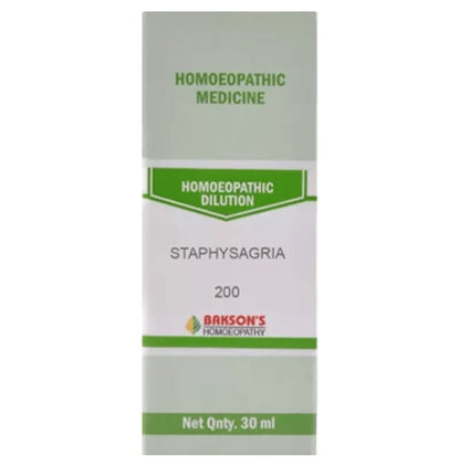 Bakson's Homeopathy Staphysagria Dilution 200 - Classic Derma