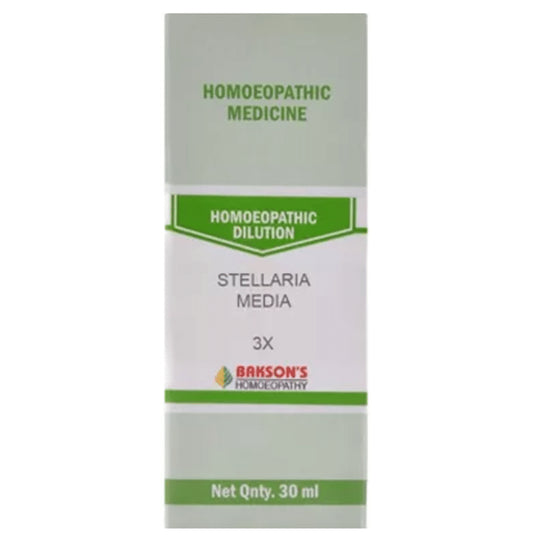 Bakson's Homeopathy Stellaria Media Dilution 3X - Classic Derma