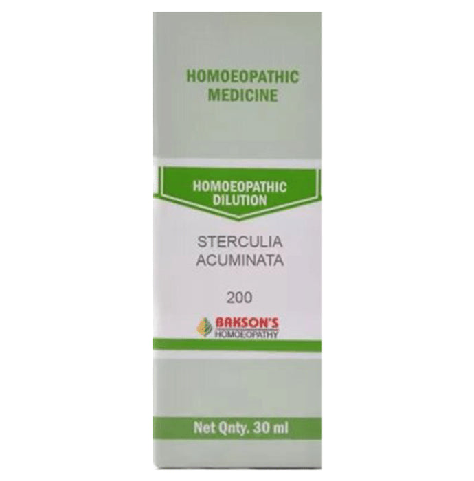 Bakson's Homeopathy Sterculia Acuminata Dilution 200 - Classic Derma