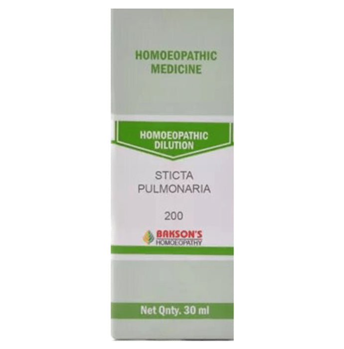 Bakson's Homeopathy Sticta Pulmonaria Dilution 200 - Classic Derma
