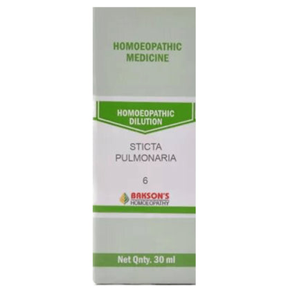Bakson's Homeopathy Sticta Pulmonaria Dilution 6 CH - Classic Derma
