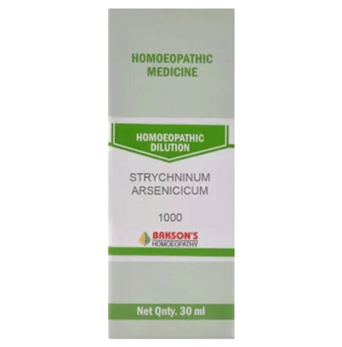 Bakson's Homeopathy Strchninum Arsenicum Dilution 1M - Classic Derma