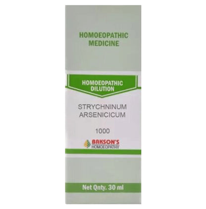 Bakson's Homeopathy Strchninum Arsenicum Dilution 1M - Classic Derma