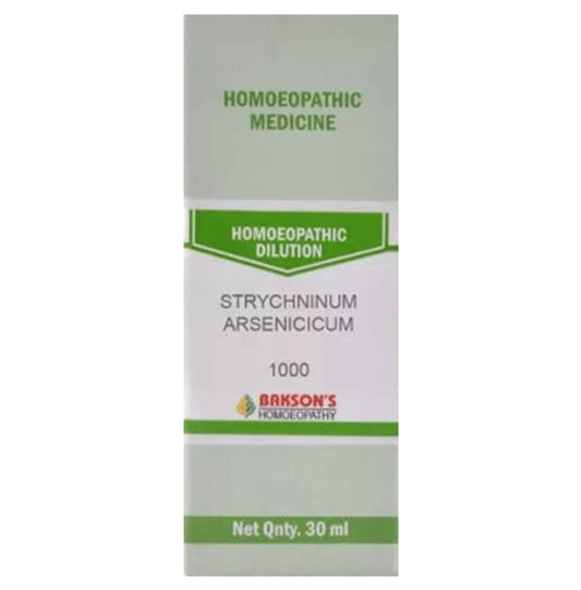 Bakson's Homeopathy Strchninum Arsenicum Dilution 1M - Classic Derma