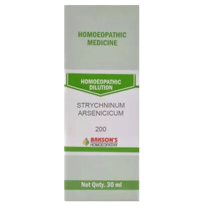 Bakson's Homeopathy Strchninum Arsenicum Dilution 200 - Classic Derma