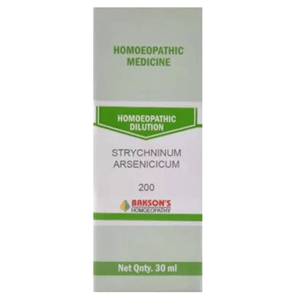 Bakson's Homeopathy Strchninum Arsenicum Dilution 200 - Classic Derma