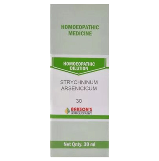 Bakson's Homeopathy Strchninum Arsenicum Dilution 30 - Classic Derma