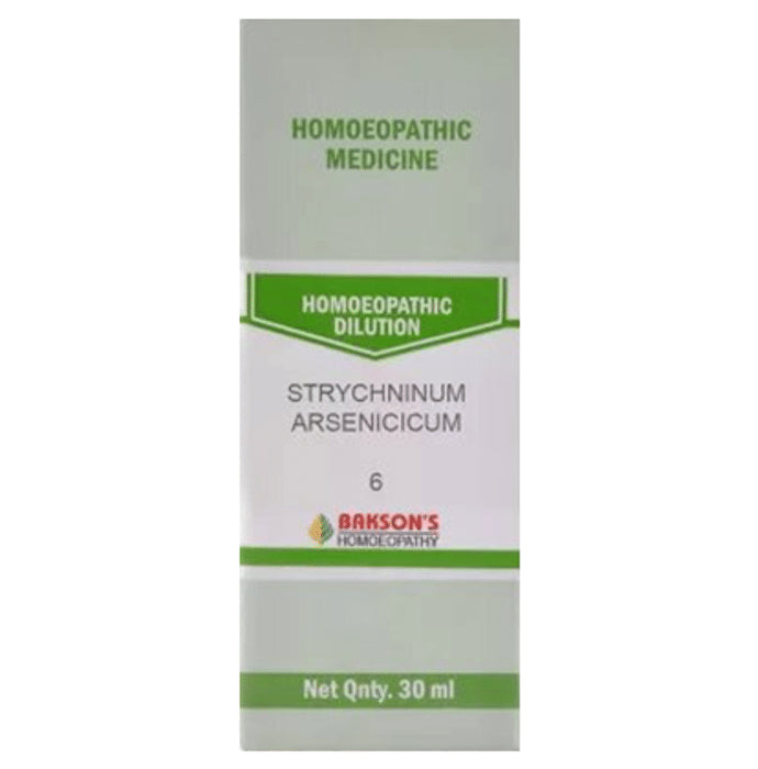 Bakson's Homeopathy Strchninum Arsenicum Dilution 6 - Classic Derma