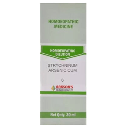Bakson's Homeopathy Strchninum Arsenicum Dilution 6 - Classic Derma