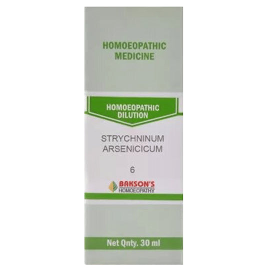 Bakson's Homeopathy Strchninum Arsenicum Dilution 6 - Classic Derma