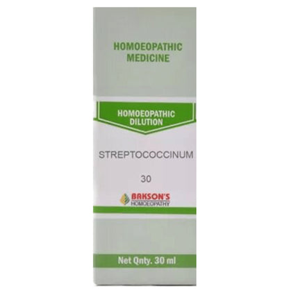 Bakson's Homeopathy Streptococcinum Dilution 30 - Classic Derma