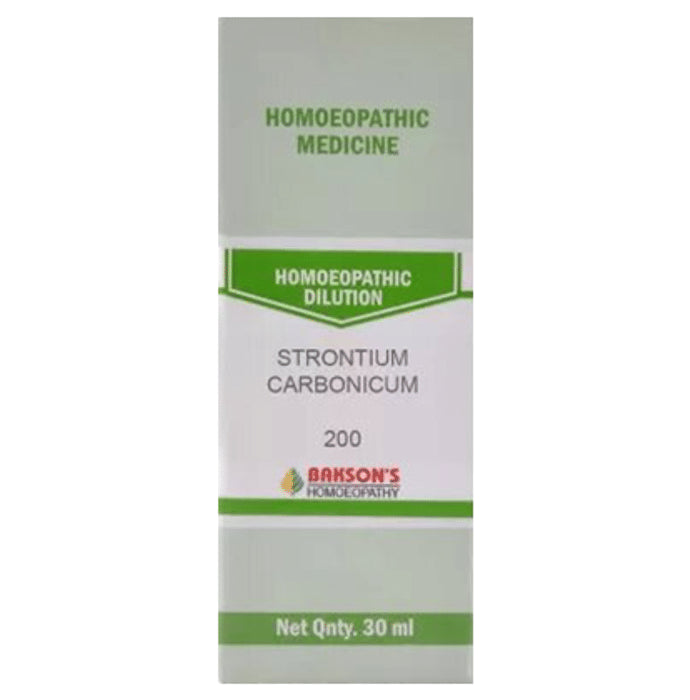 Bakson's Homeopathy Strontium Carbonicum Dilution 200 - Classic Derma