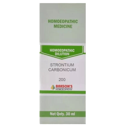 Bakson's Homeopathy Strontium Carbonicum Dilution 200 - Classic Derma