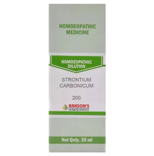 Bakson's Homeopathy Strontium Carbonicum Dilution 200 - Classic Derma