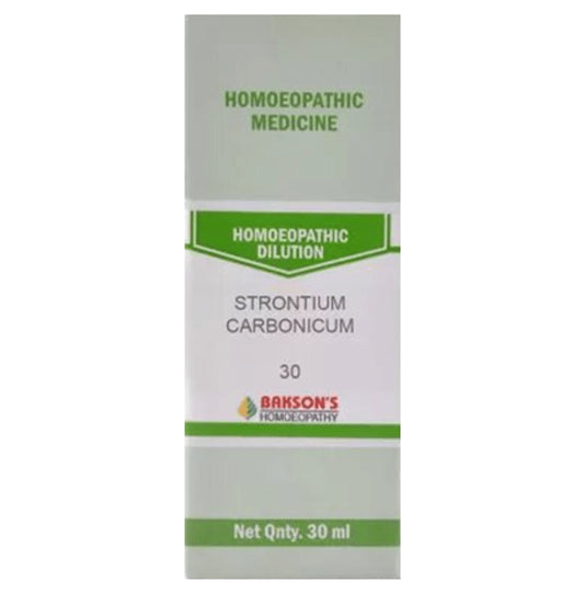 Bakson's Homeopathy Strontium Carbonicum Dilution 30 - Classic Derma