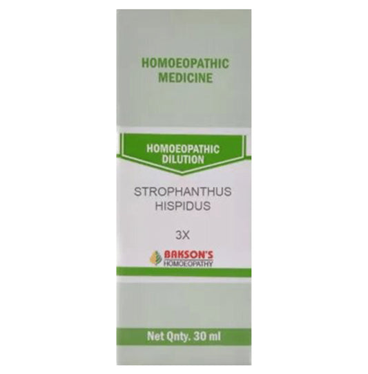 Bakson's Homeopathy Strophanthus Hispidus Dilution 3X - Classic Derma