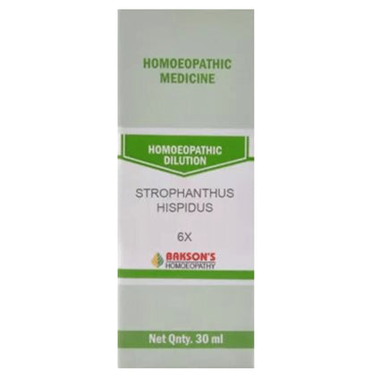 Bakson's Homeopathy Strophanthus Hispidus Dilution 6X - Classic Derma