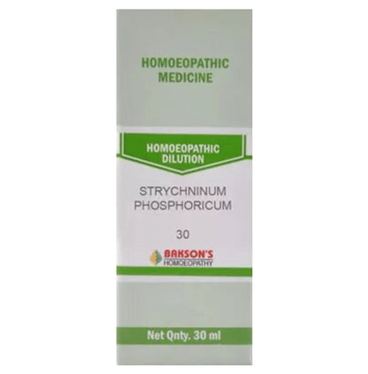 Bakson's Homeopathy Strychninum Phosphroicum Dilution 30 - Classic Derma
