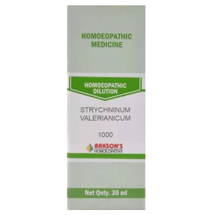 Bakson's Homeopathy Strychninum Valerianicum Dilution 1M - Classic Derma