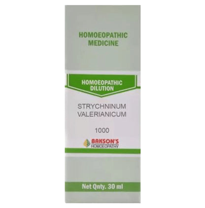 Bakson's Homeopathy Strychninum Valerianicum Dilution 1M - Classic Derma
