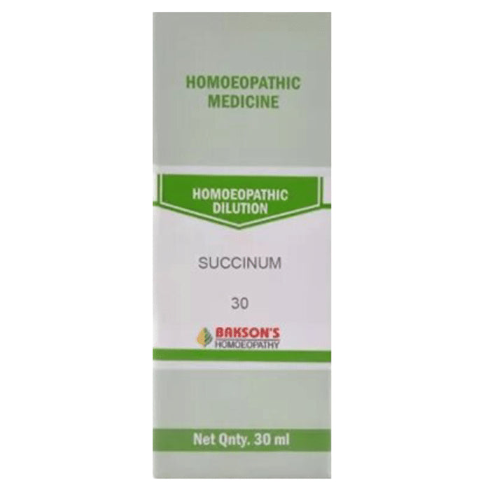 Bakson's Homeopathy Succinum Dilution 30 - Classic Derma