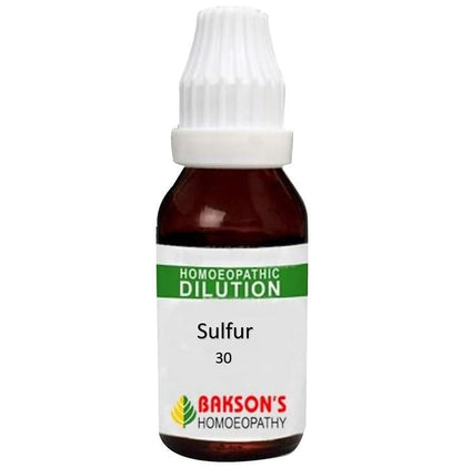 Bakson's Homeopathy Sulfur Dilution 30 CH - Classic Derma