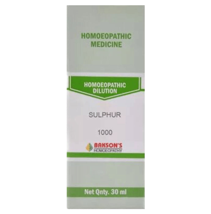 Bakson's Homeopathy Sulphur Dilution 1M - Classic Derma